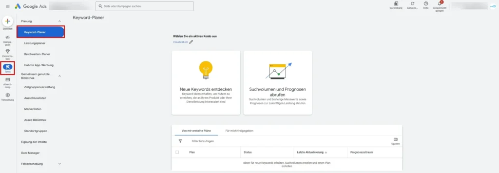 Google Ads Keyword Optionen richtig wählen ist entscheidend