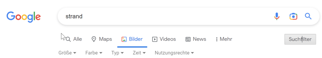 Bildersuche mit Google