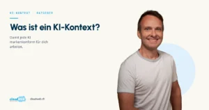 Beitragsbild: Der KI-Kontext deines Unternehmens. cloudWEB-Ratgeber, Porträt Thomas Hasenfratz.