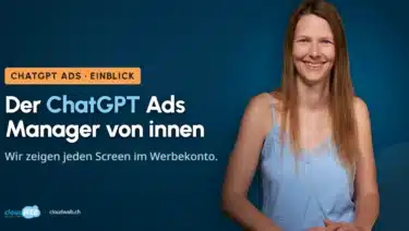 Einblick in den Ads Manager von ChatGPT