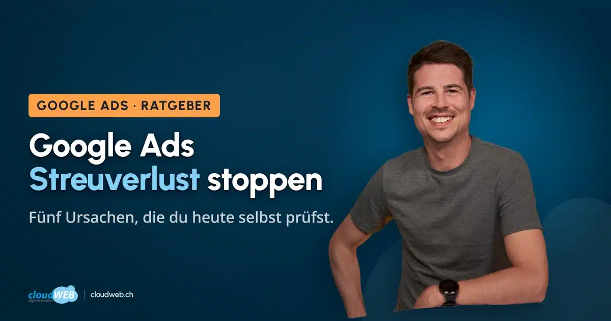 Roman (Paid Search) von cloudWEB zum Thema Google Ads Streuverlust stoppen
